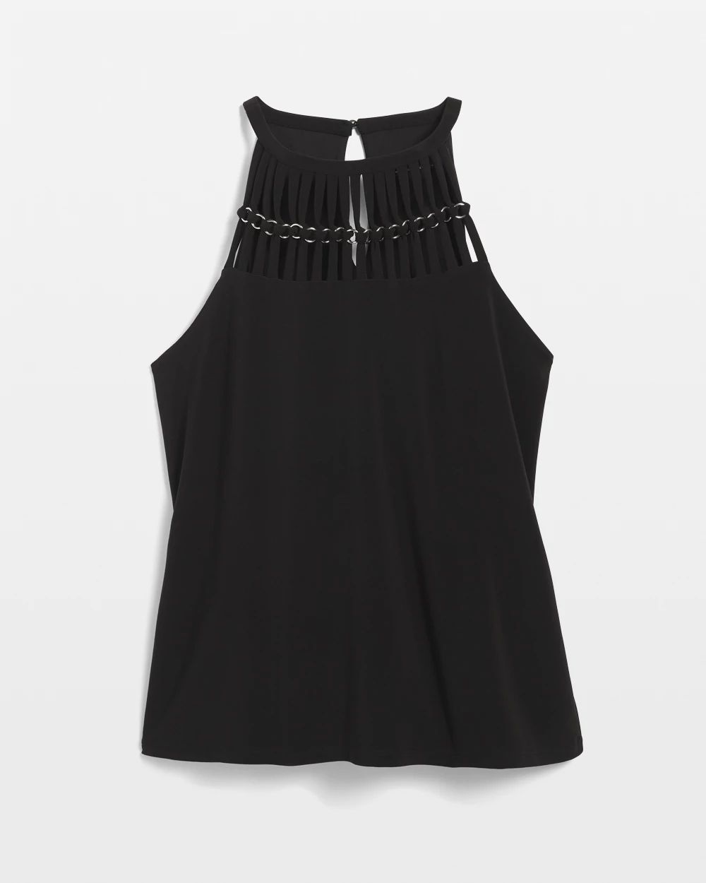 Cropped sleeveless beaded top White For Women | Maje